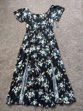 Liberty Love Boho Floral Off Shoulder Maxi Dress 2XL NWT